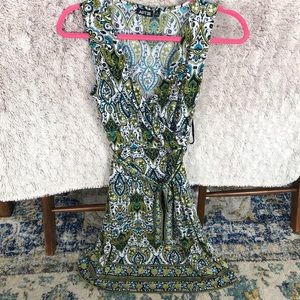 Paisley print dress